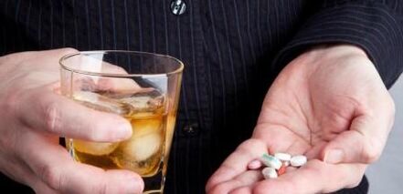 Alcohol as the reason for incorrect digestion